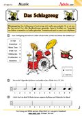 Musikinstrumente - Arbeitsblätter | Musik