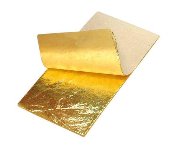 Metallfolie/Blattmetall 14 x 7 cm - 25 Blatt, gold online kaufen