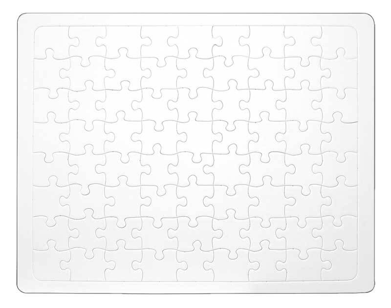 27,5 x 19 cm Puzzle aus Pappe; blanko 60 Teile 