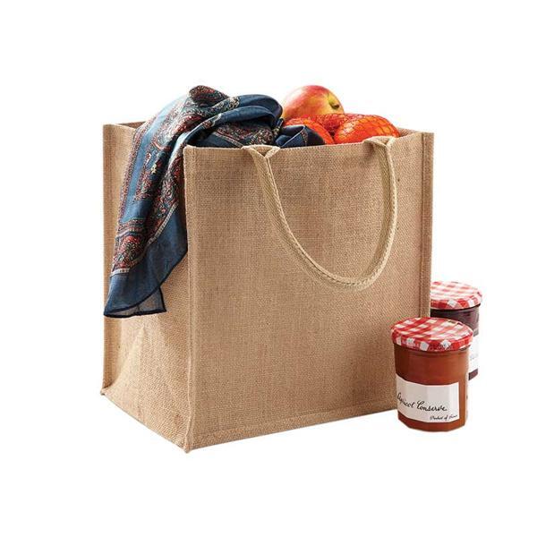 Jute-Tasche mit Baumwoll-Innenfutter - Diverses Küche & Haushalt