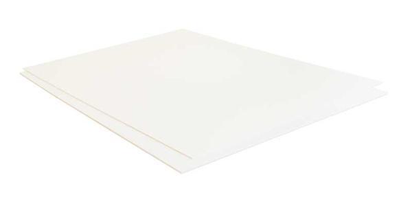 8 x Bastel-Platte weiß aus Polystyrol Plastik ca 295 x 209 mm 