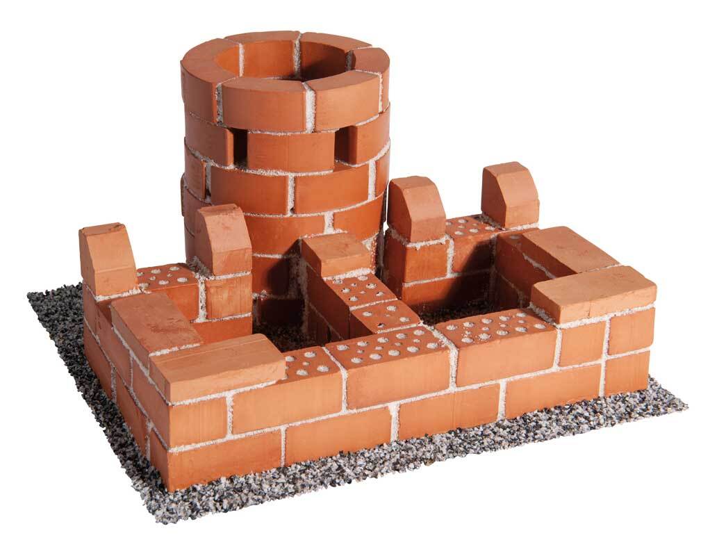 Teifoc 3500 Medium Castle Brick Construction Set - 200 Pcs.